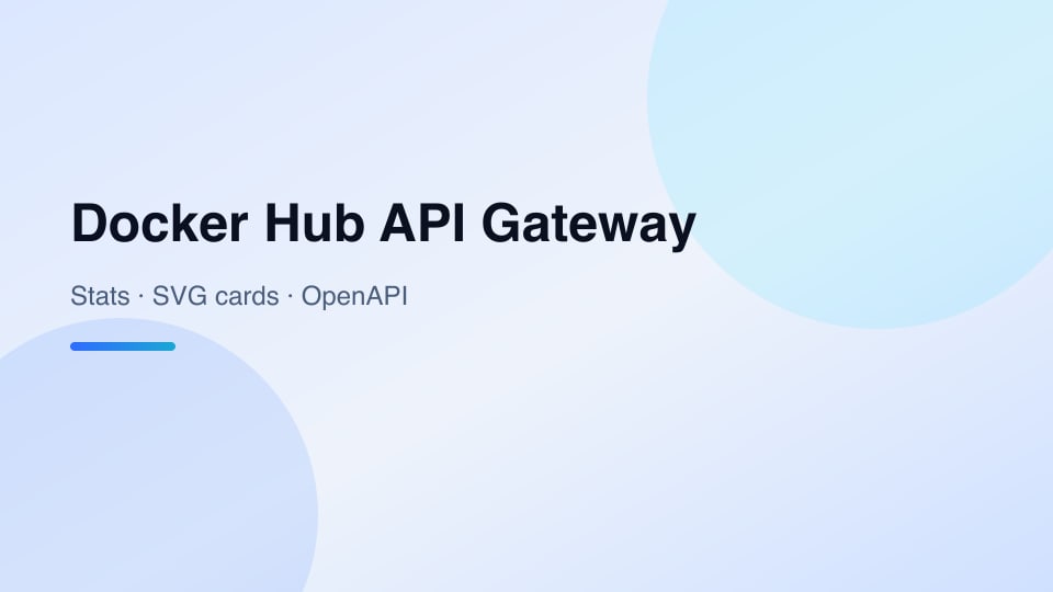 Docker Hub API Gateway cover